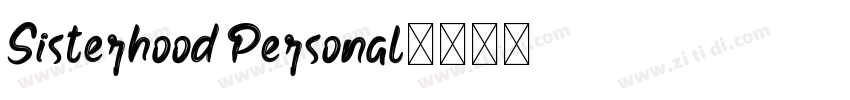 Sisterhood Personal字体转换